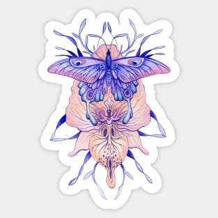 Butterfly Tattoo Ball point Pen drawing Sticker